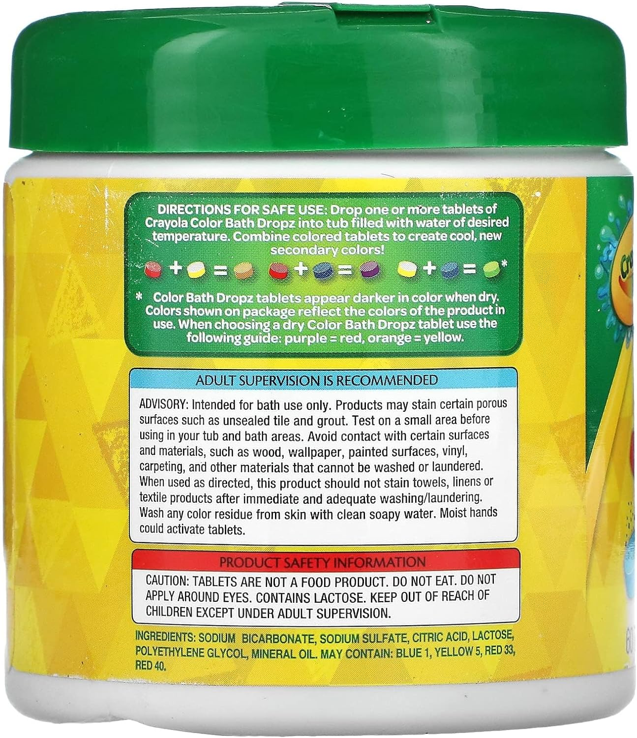 Crayola Color Bath Dropz 3.59 Ounce (60 Tablets)
