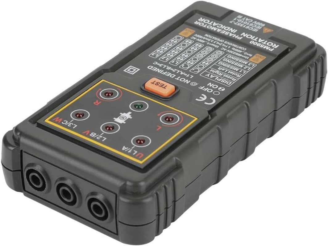 Viagasafamido 3 Phase Sequence Presence Rotation Tester Indicator Detector Meter with LED and Buzzer image number 2