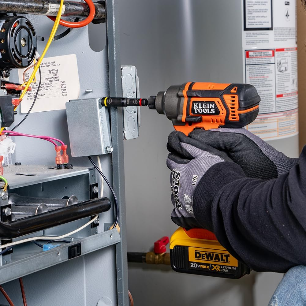 Klein Tools A-65618 KNECT Flip-10 SAE Impact Socket Set, Deep Sockets with 5 Color-Coded Flip Sockets, 10 SAE Socket Sizes, 1/4 and 3/8-Inch Adapters and Modbox Case image number 5