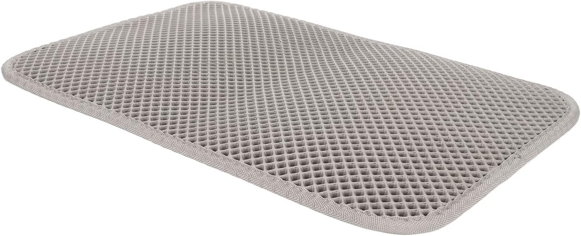 Cuifati Cat Litter Mat, Double Layer, Prevents Slipping, Waterproof EVA Cat Litter Tray Mat, Honeycomb Litter Collection Mat, Easy to Clean, Urine Density Mat for Litter Control (Grey) image number 6
