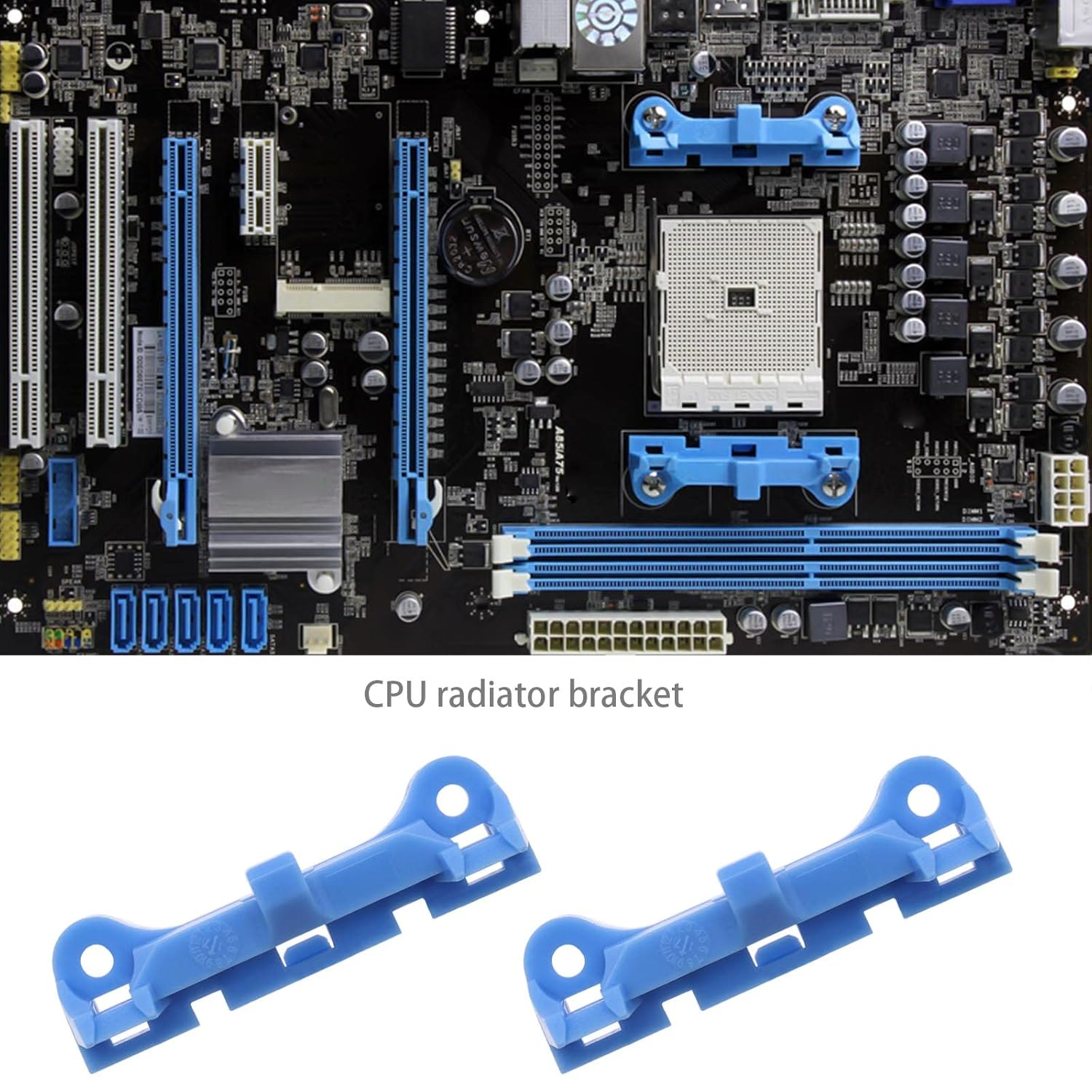 Emsea CPU Backplate Radiator Fan Bottom Shelf Bracket ABS Compatible with AM2/AM3/FM1/FM2/940/938/905/A55/A75/A85/A88 Motherboard image number 3