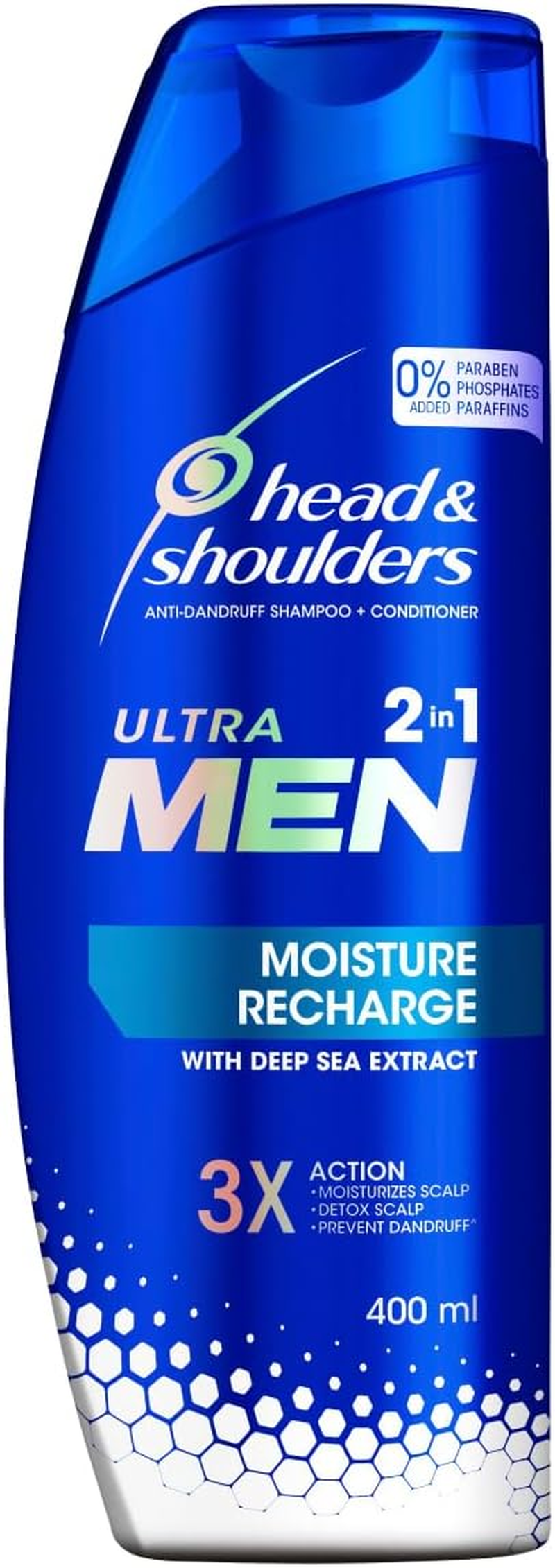 Head & Shoulders Ultra Men 2 in 1 Moisture Recharge 400Ml Shampoo