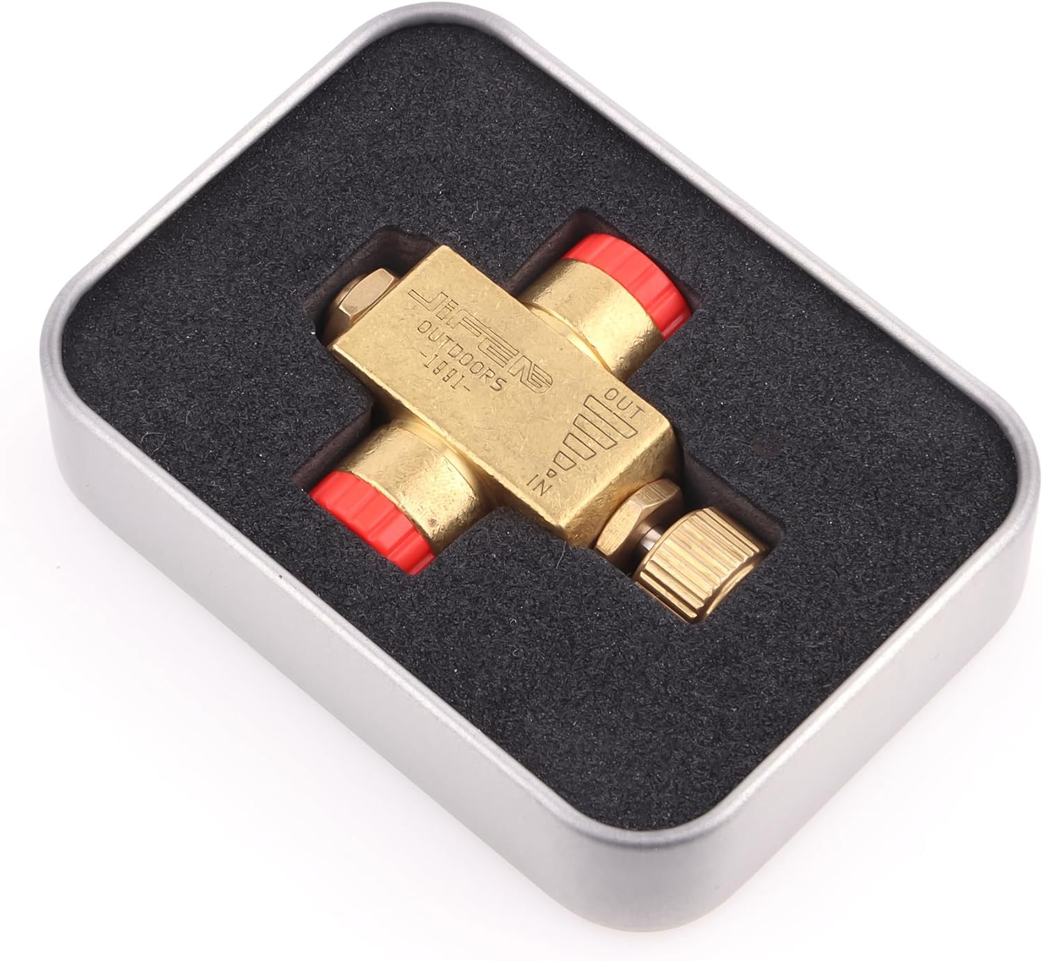 JIFENG Gas Refill Adapter Camping Stove Canister Isobutane/Butane Refill Adapter Lindal Valve Refill Adapter Fuel Refill Camping Canister Shifter image number 2