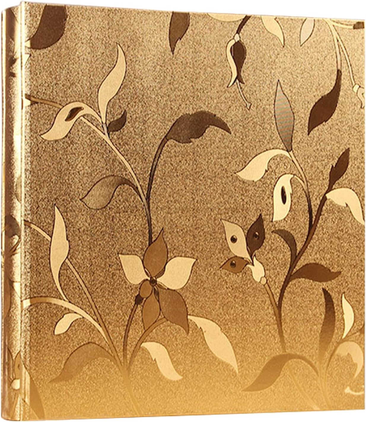 Leather Cover Photo Album 600 Pockets Sewn Bonded Memo Album Slots Album Hold 4X6 Photos 5 per Page Mother'S Day Present Wedding Memory Album (Gold L-Leaf)&hellip; image number 4