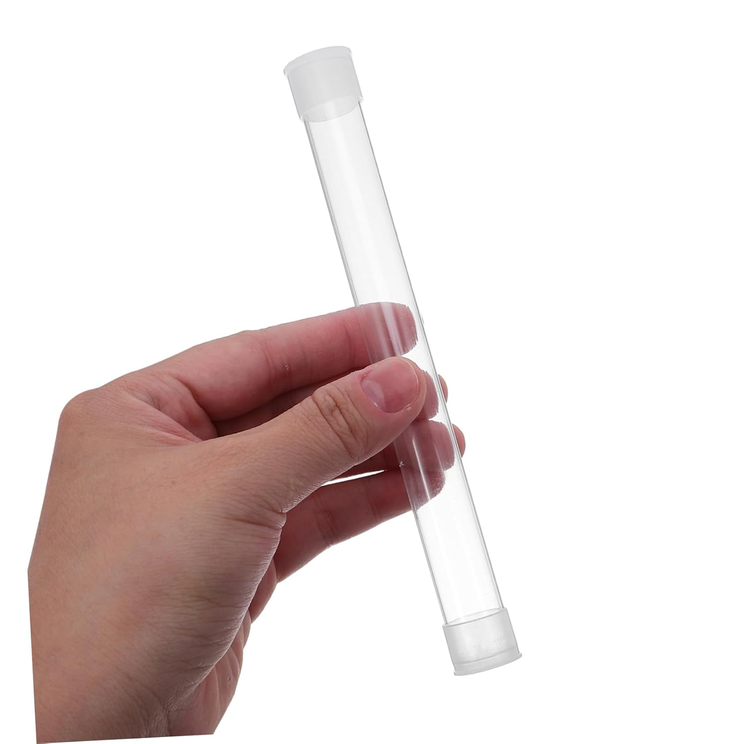 Mikinona 10Pcs Portable Thermometer Case Transparent Plastic Tube Compact Hard Protective Organizer for Home Travel Hospital Use image number 5