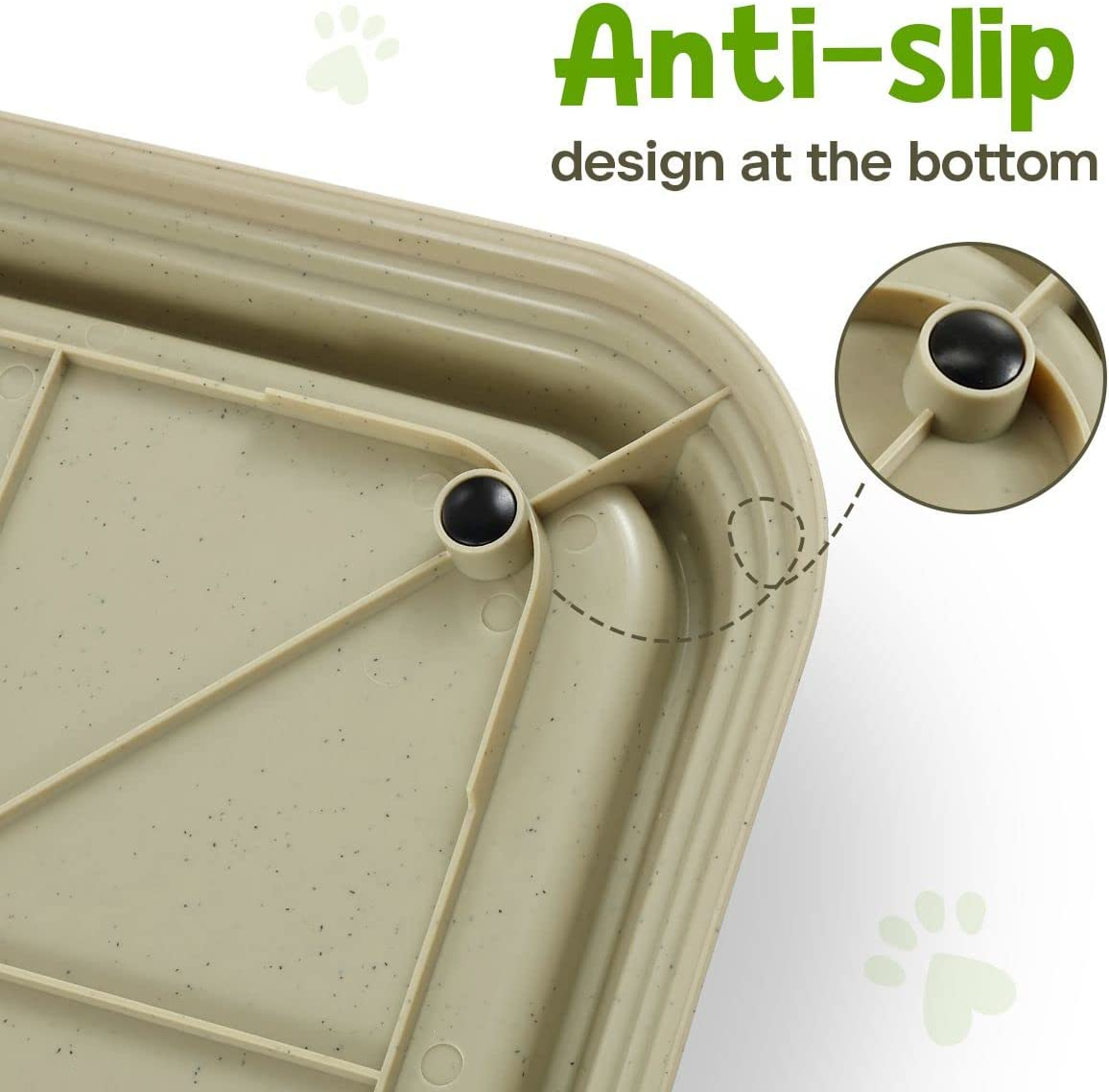 60X60Cm Pet Dog Training Pad Holder Tray Pet Pee Pads Indoor Puppy Potty Training Tray Portable Trainer image number 6