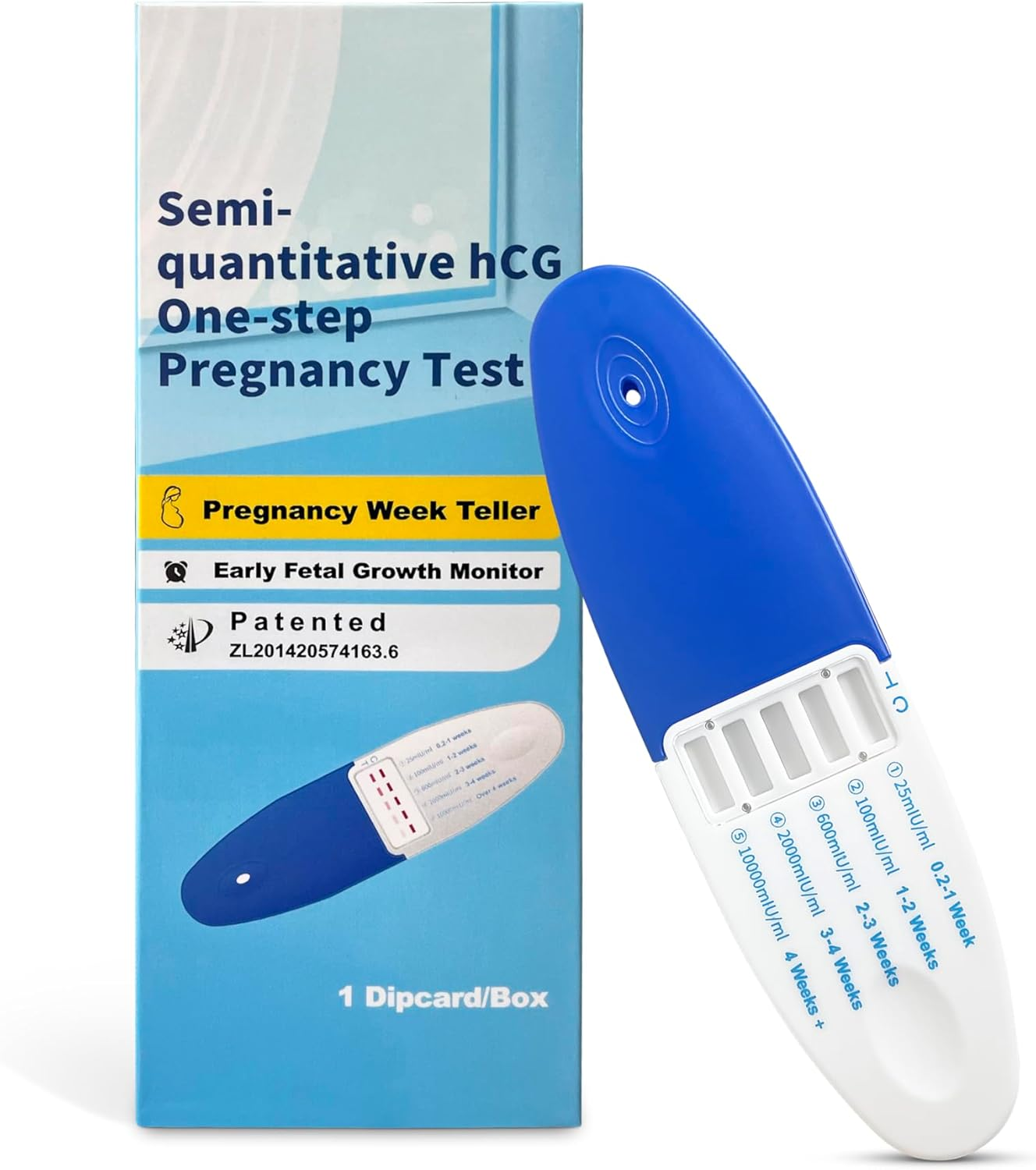 HCG Semi-Quantitative Pregnancy Test Early Weeks Growth Monitor for Urine -FAST RESULTS!!! -EASY to USE @ HOME!!!