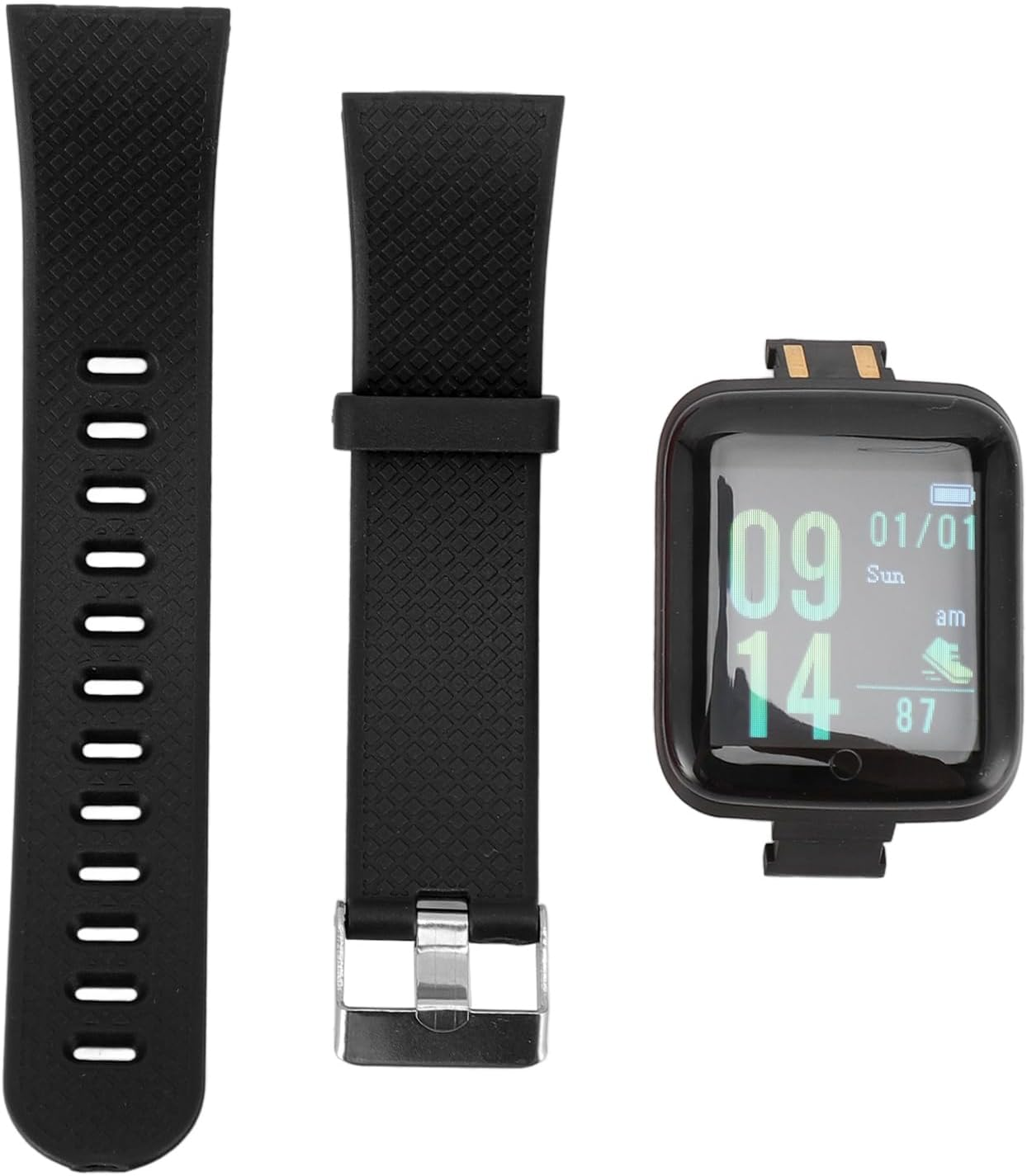 Smart Watch for Men Women, Fitness Tracker Watch with Step Tracker, Sleep & Calorie Monitor, Message Reminder, Health Tracker Watch for Ios 9.0 or for Android 5.0 for Phone Bluetooth 4.0 (Black) image number 6