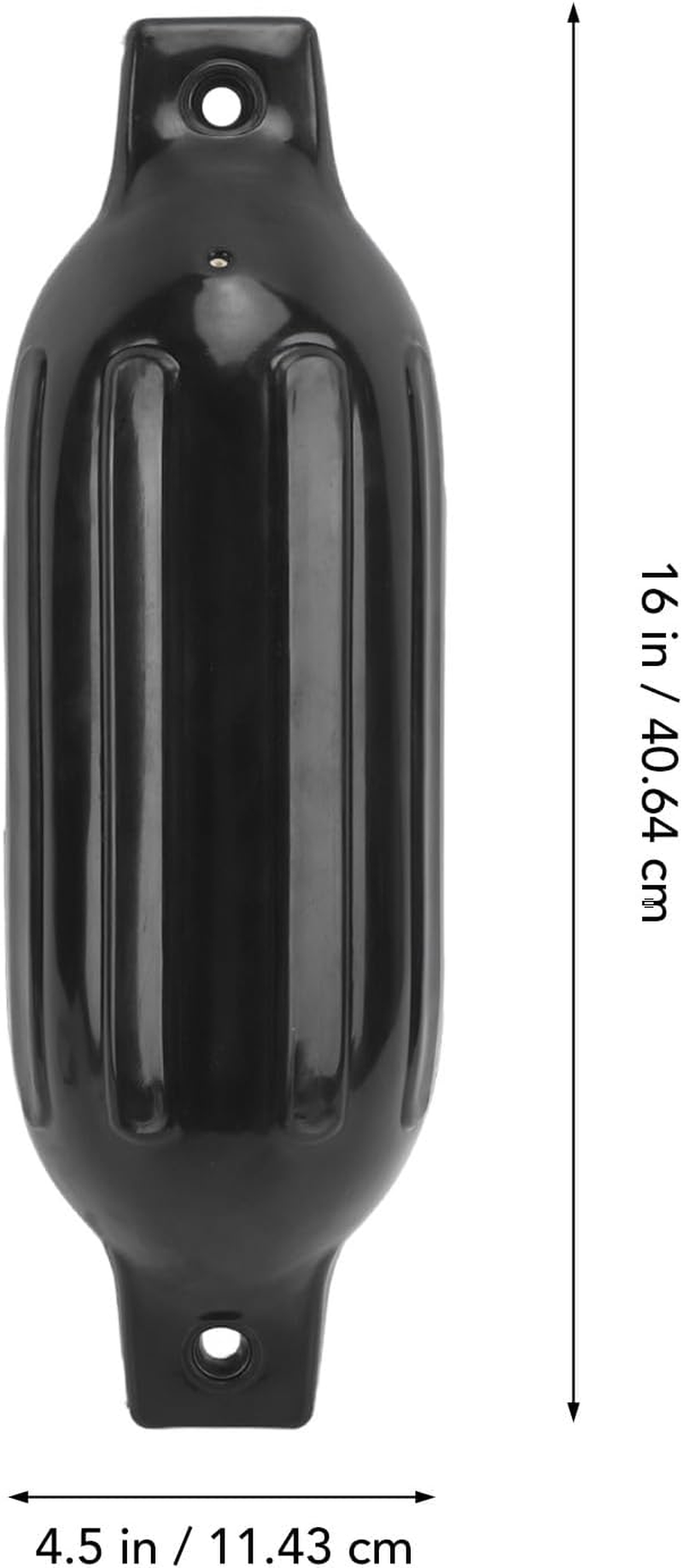 Boat Fender, 2 Pack Boat Bumpers Fenders for Docking, 4.5'' X16'' Inflatable Boat Bumpers Kit, Marine Boat Bumper Buoy for Yachts, Sailboats, Pontoons, Row Boats, Canoes image number 2