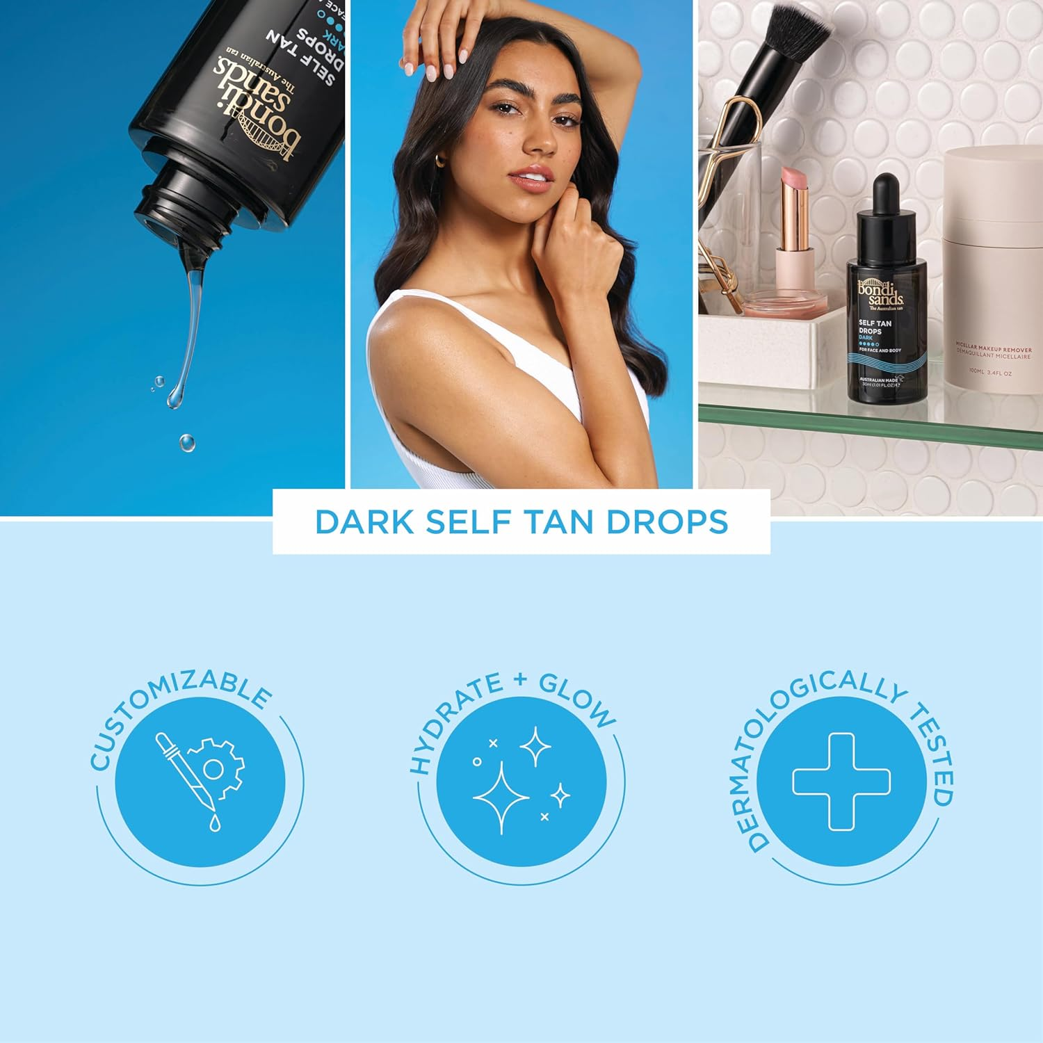 Bondi Sands Dark Self Tan Drops, 30 Ml image number 3