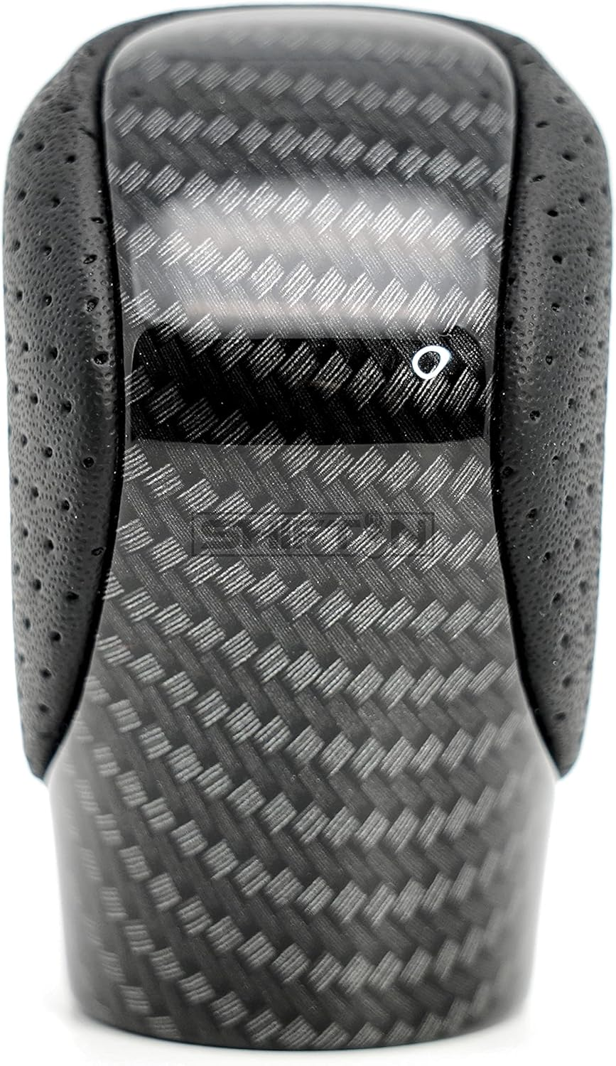 Gear Shift Knob Shifter for Lexus ES GS GX Is NX RC RX 200T 300 350 3450H 450Hl 350L (Punched Black Leather/Carbon Pattern) image number 2