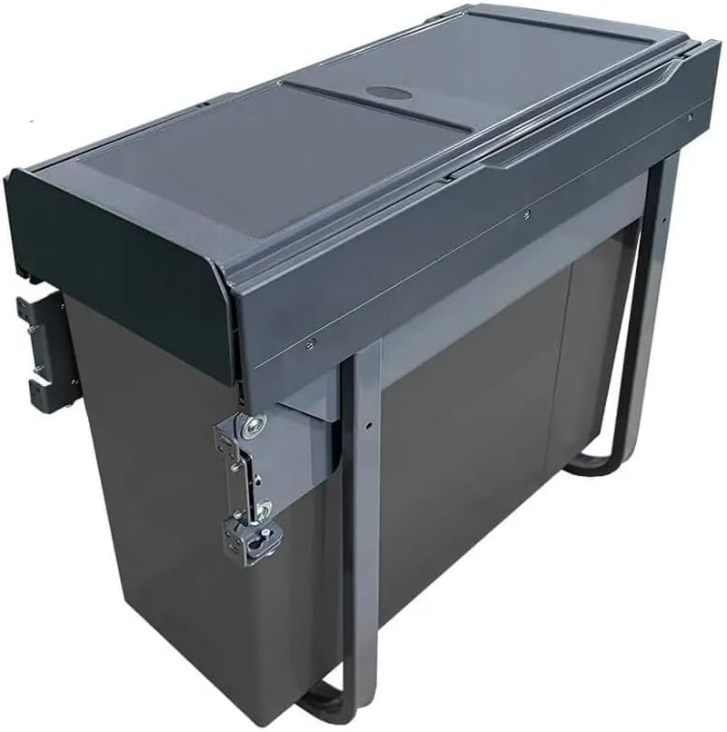 Domestique plus 34L Single Slide Out Concealed Waste Bin with Soft Close - for a 300Mm Cabinet - Bottom Mounted - Includes Optional Door Bracket image number 2