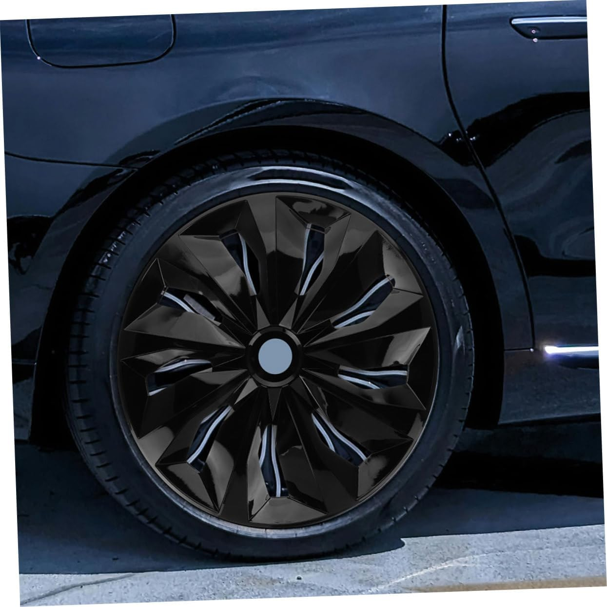 SOLUSTRE Car Wheel Cover Automotive Hubcaps Wheel Rim Protector 14 Inch Easy to Install