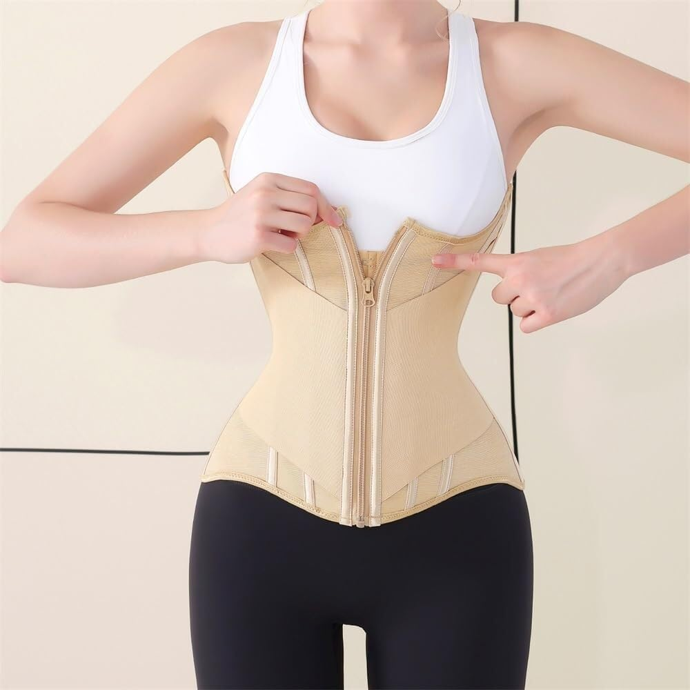 Fitness Strong Corset High Waist Belly Belt, Large Size Body Shaping Waist Belt Adjustable Body Shaper image number 1