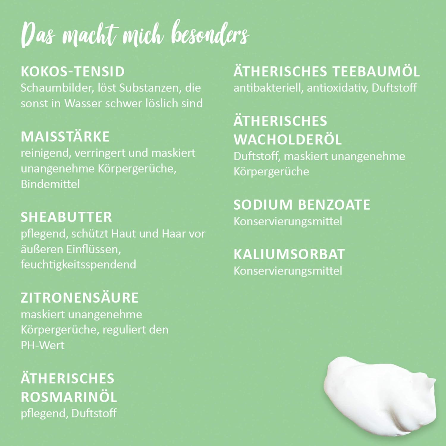 Puremetics Zero Waste Shampoo Powder "Tea Tree Rosemary" (50 G = 200 Ml) for Flaky and Dry Scalps Vegan and Plastic-Free image number 2