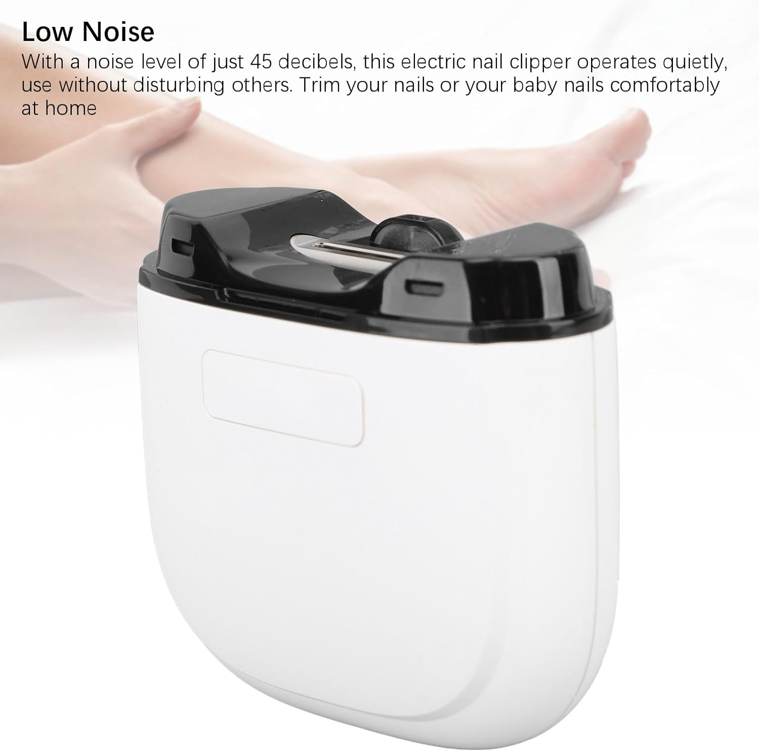 Electric Nail Clippers for Adults, Rechargeable Nail Trimmers for Seniors, 3 Speeds Fingernail Grinder with Low Noise for Adults Seniors Children image number 2