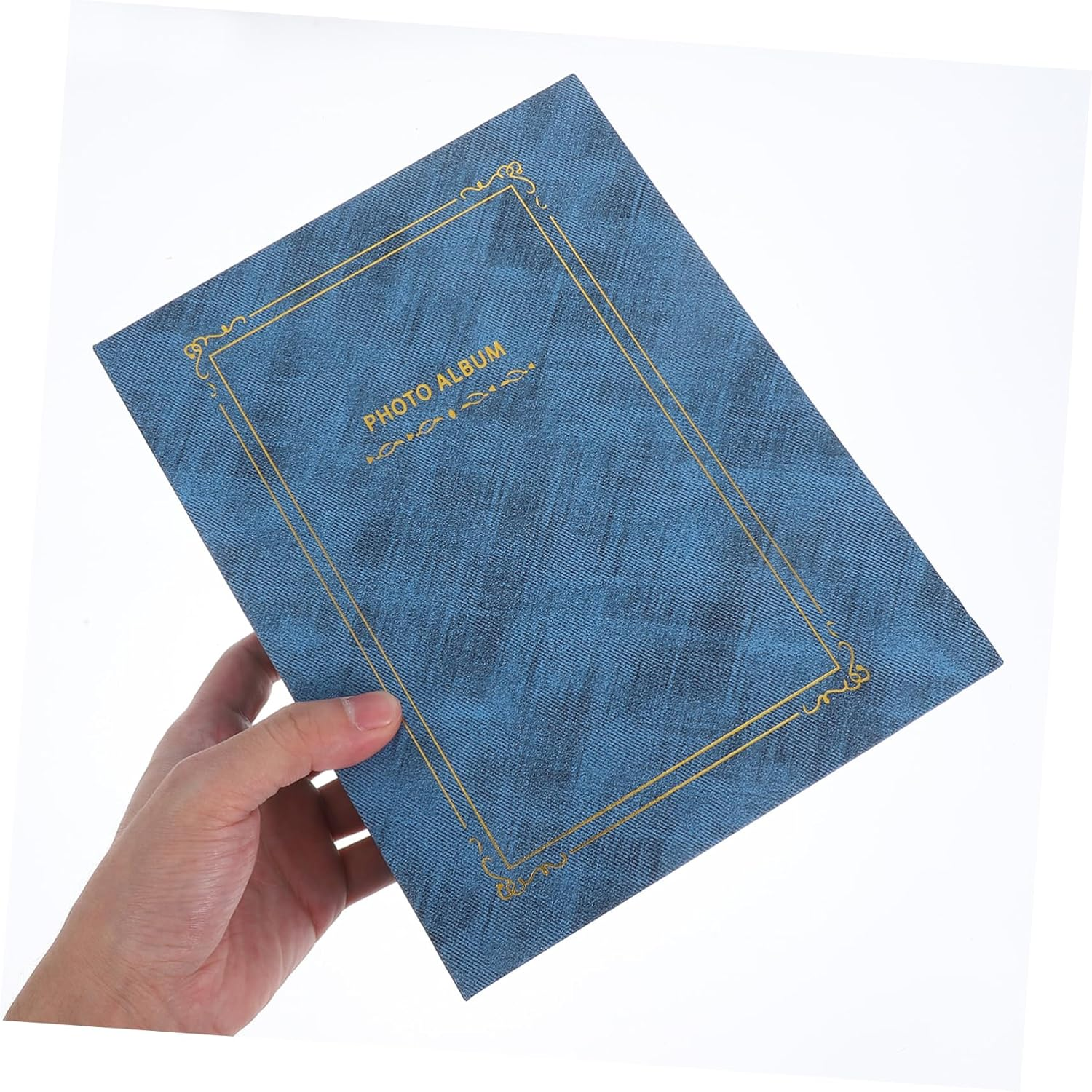 Family Memory Book Capacity Photo Album for Graduation Weddings Special Events Storage Scrapbook for Cherished Pictures with Foil image number 1