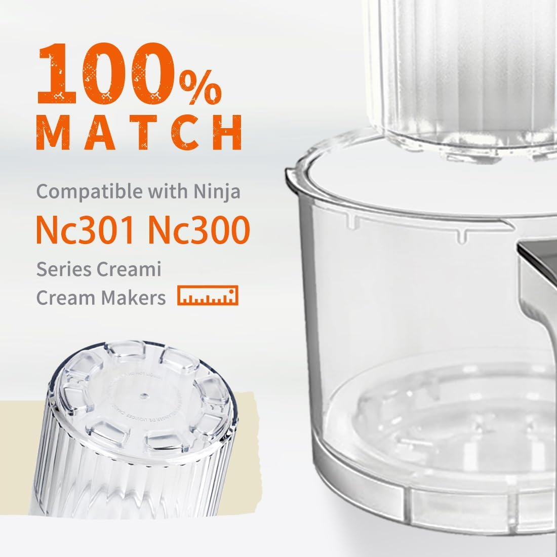 Dxiocli Containers Replacement for Ninja Creami 7-In-1 NC300/NC301 Pints - 4 Pack, 16 Oz - Dishwasher Safe, Bpa-Free, Leak Proof image number 3