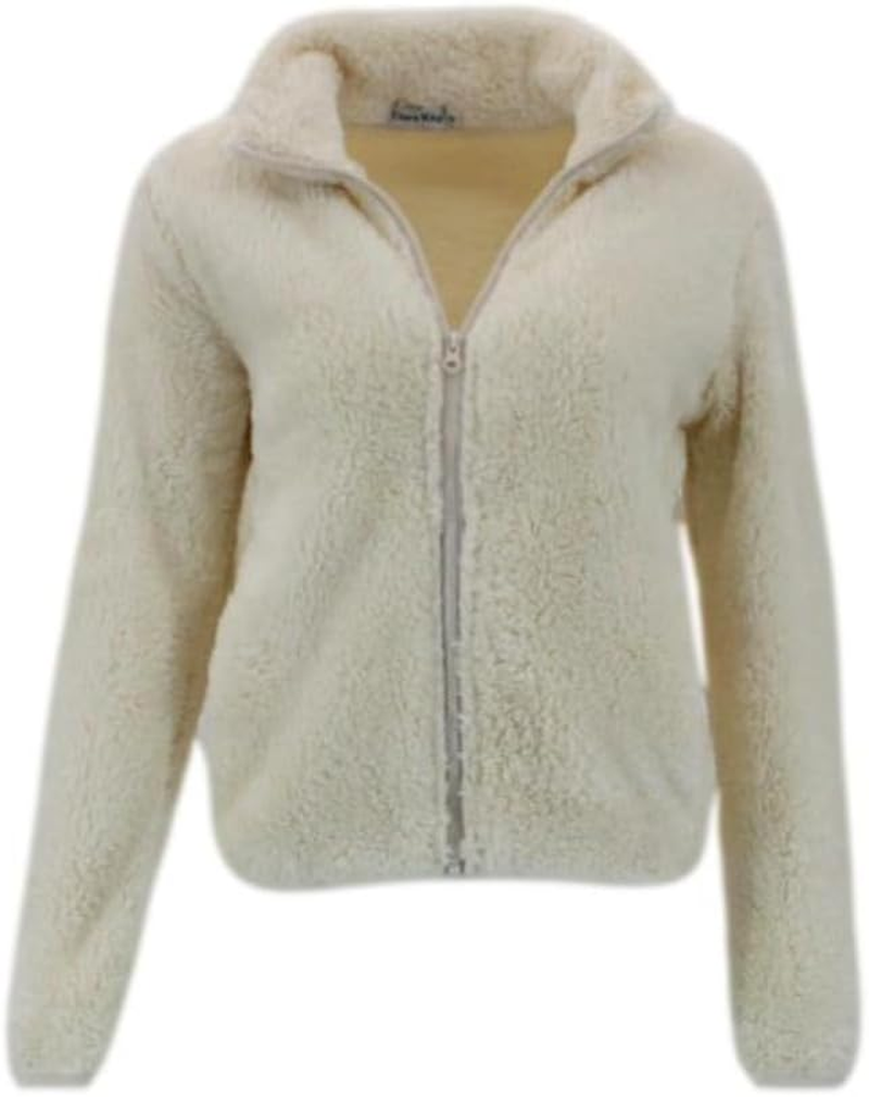 FIL Women'S Sherpa Jacket Fleece Winter Warm Soft Teddy Casual Coat Zip Up image number 7