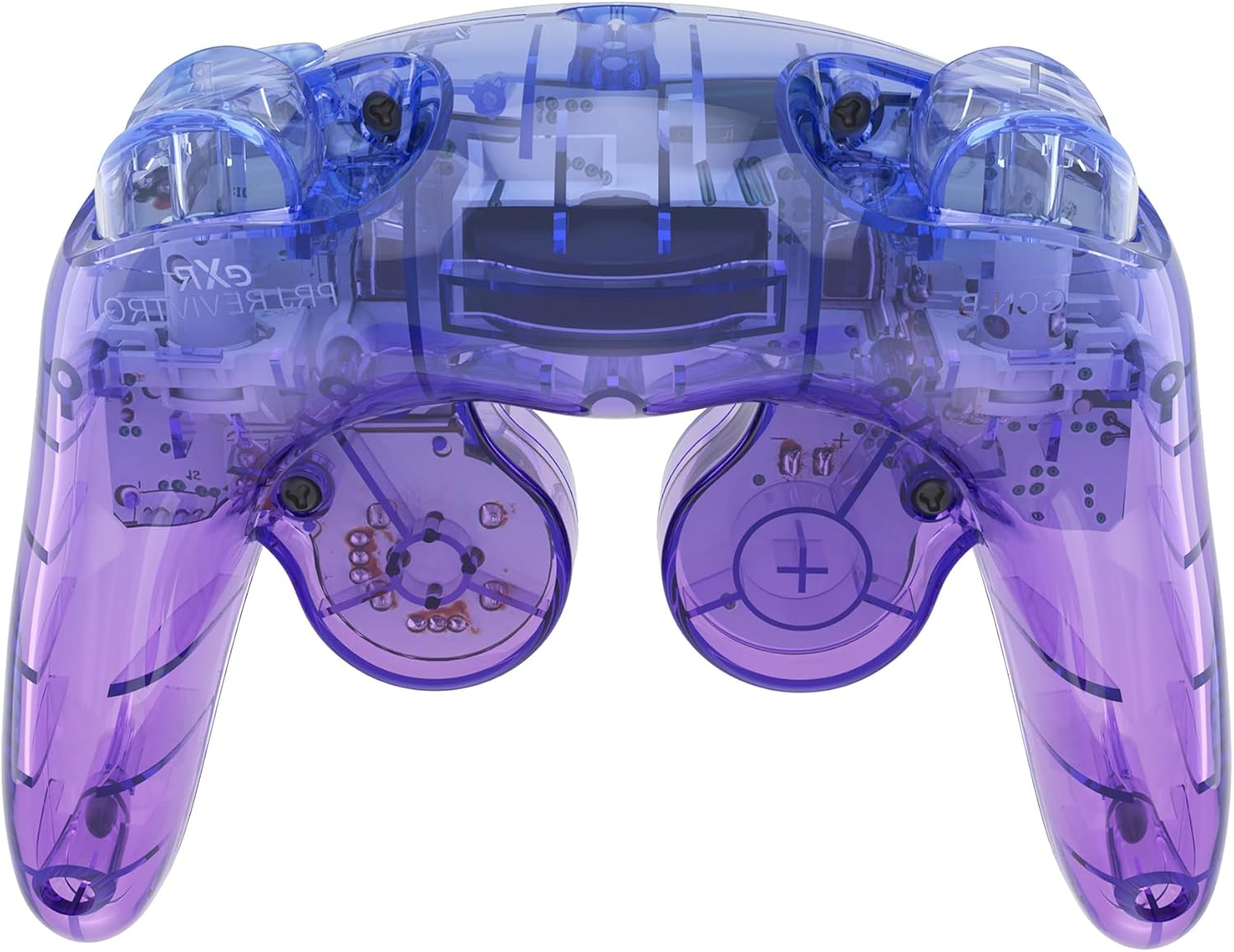 Extremerate Gradient Translucent Bluebell Faceplate Backplate for Nintendo Gamecube Controller, Custom DIY Replacement Housing Shell Cover with Buttons for Nintendo Gamecube Controller - No Controller - Cherry Blossoms Pink image number 6