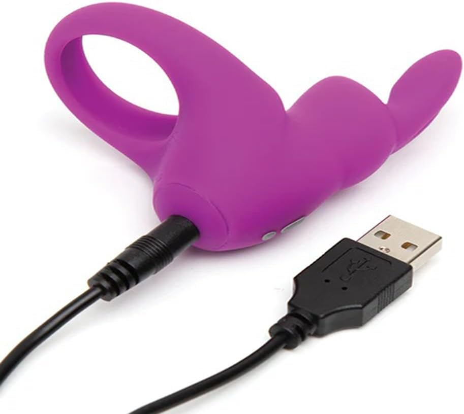 Happy Rabbit Rechargeable Silicone Rabbit Cock Ring Purple image number 2