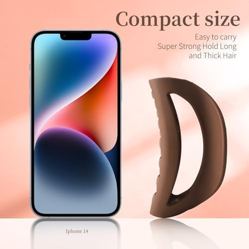 Xanthelle Silicone Hair Clips, Pack of 3 Hair Clips, Hair Clips, Women'S Hair Clip, Flexible, Large for Thick Hair image number 1