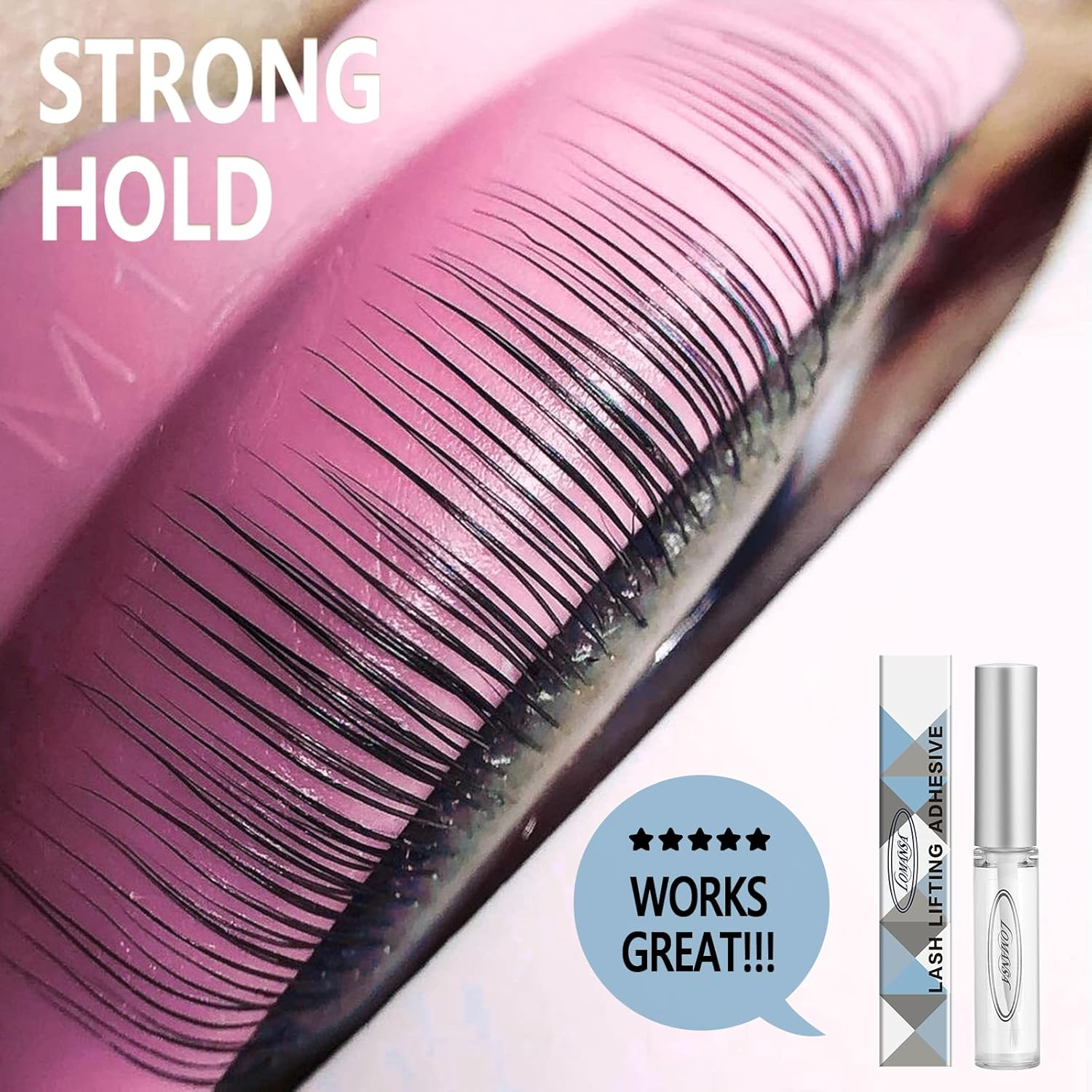 Lomansa Lash Lift Glue 1PCS, Eyelash Lift Glue Adhesive Perming Rod Strong Fix for Lashes and Brows Curl