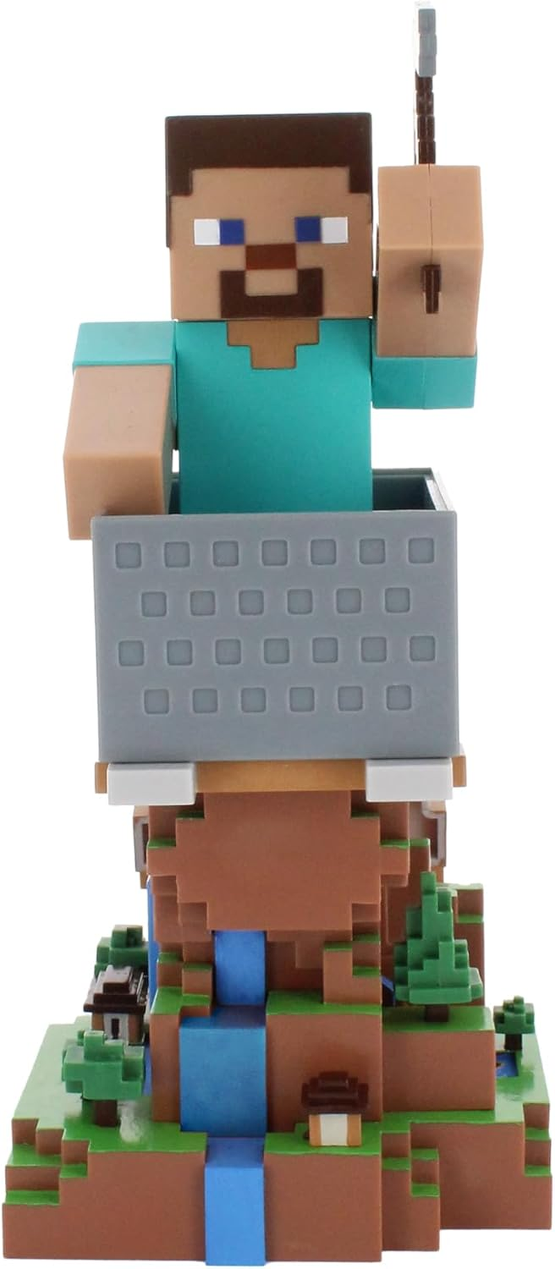 Cable Guys - Minecraft Steve Gaming Accessories Holder & Phone Holder for Most Controller (Xbox, Play Station, Nintendo Switch) & Phone image number 5