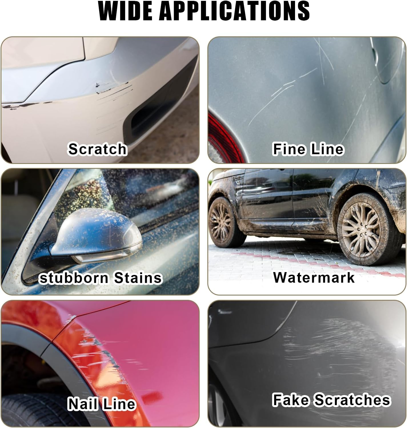 10Pcs Nano Cloth,20X10Cm Gray Automotive Scratch Remover Multifunction Cleaning Cloth for Erase Car Scratch Cloth for Repair of Minor Scratches Surface Polishing image number 3