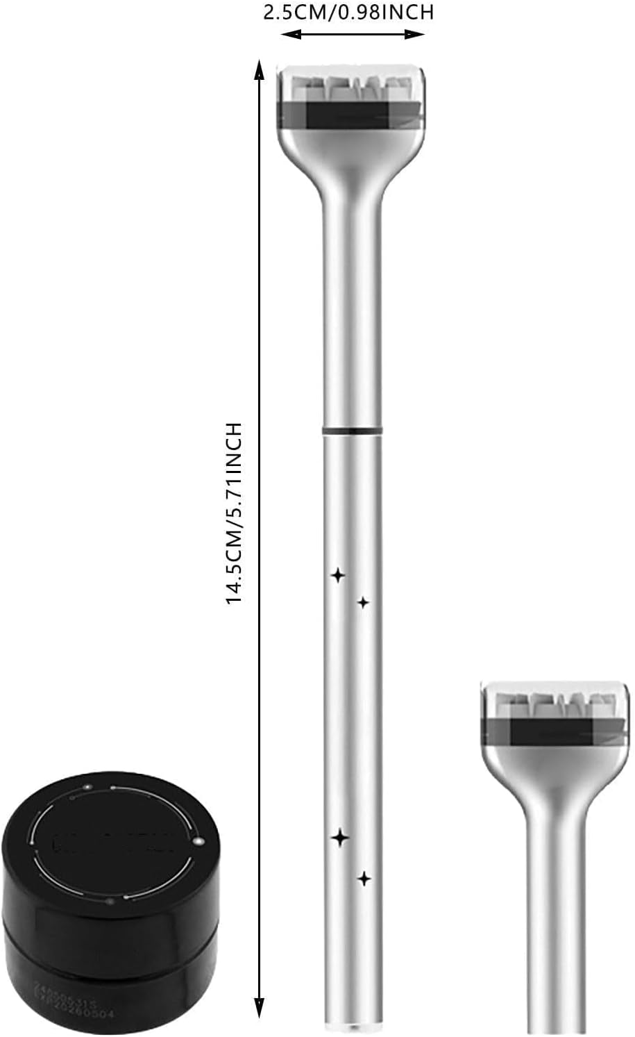 Bottom Eyelash Stamp, Bottom Eyelash Stamp Kit, Eyelash Stamper for Bottom Lashes, Lower Eyelash Waterproof Stamps, Lower Lash Stamp Kit, Lower Eyelash Stamp Waterproof (Black) image number 4