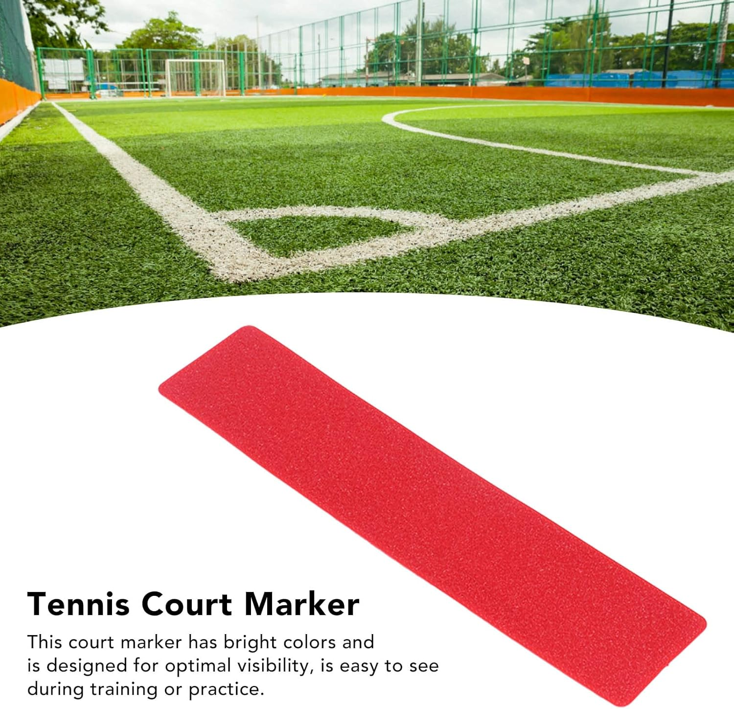 Tennis Court Scoreboard, Abrasion Resistant Reusable PVC Tennis Court Markers for Basketball image number 6