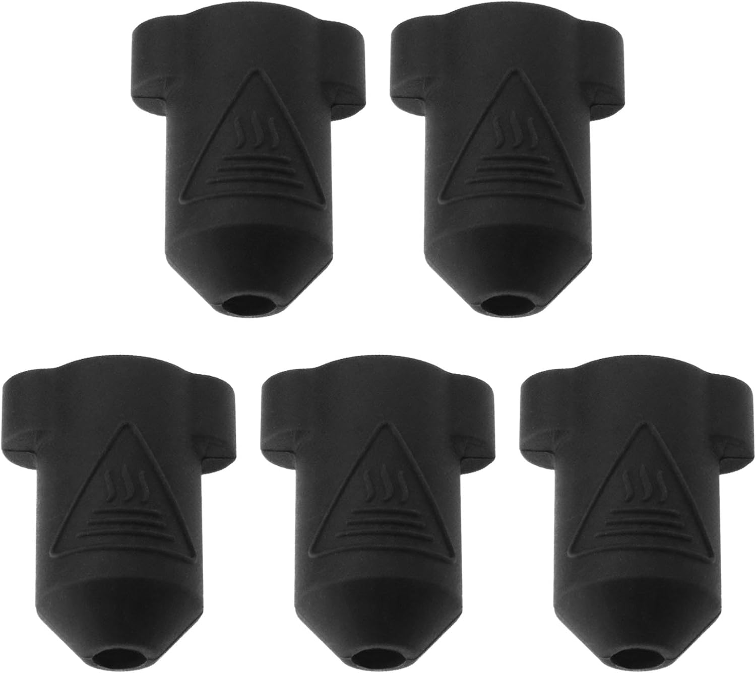 VGOL 5Pcs 3D Printer Extruder Hot End Silicone Sleeve 3D Printer Extruder Silicone Protective Cover Compatible with Creality K1 K1 MAX 3D Printers, Red