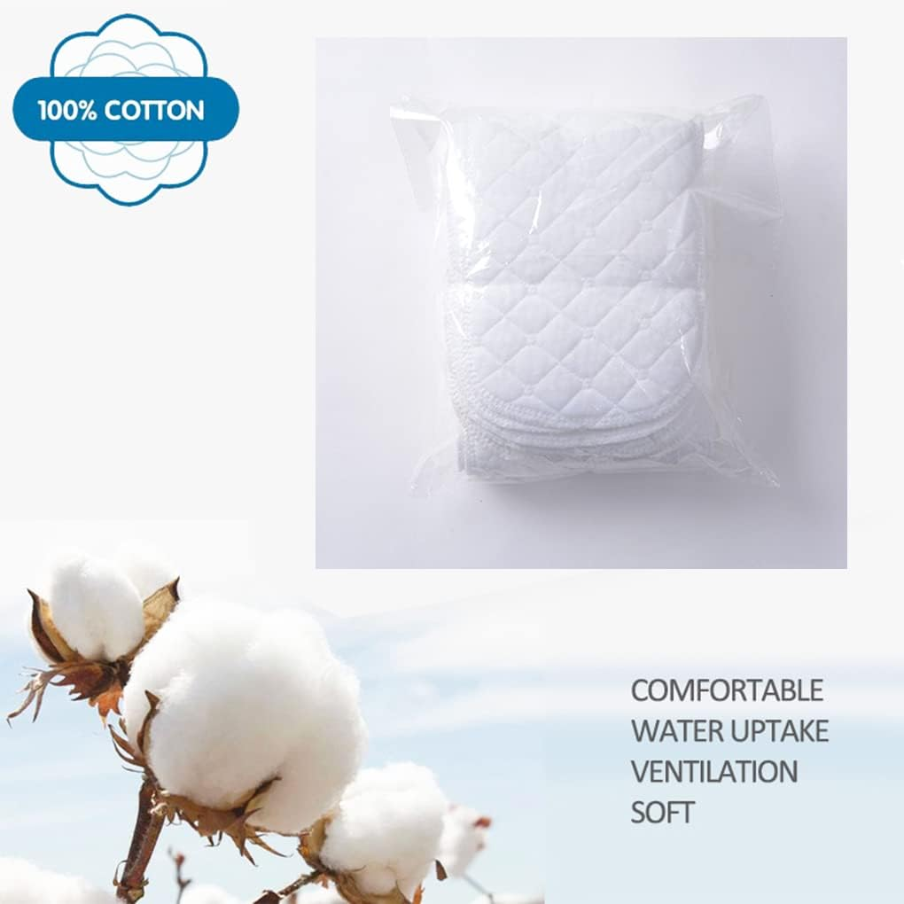 10PCS Three-Layers Cotton Diaper Reusable Solid Casual Infant Baby Cloth Diaper Covers Nappy Liners Insert (Three Layers - S, 30X11Cm / 11.81X4.33In) image number 1