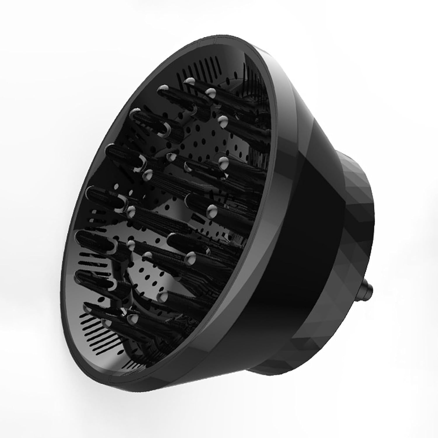 Jxkgenix Universal Diffuser for Hairdryer, Universal Hair Diffuser, Hair Dryer Diffuser Attachment for Curly and Wavy Hair, Adjustable from 3.8Cm to 8.2Cm (Black) image number 5