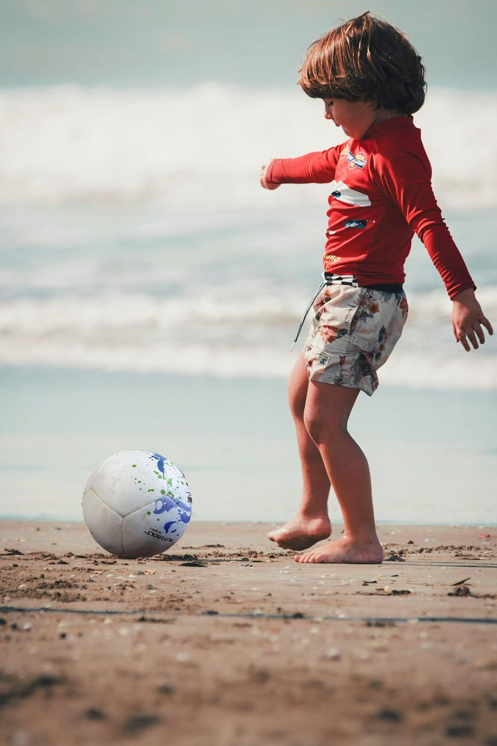 Soccer Ball, Professional-Grade, Vibrant Colors, Thermally Bonded Panels for Seamless Durability and Weather-Resistant &ndash; Perfect for Practice and Play, in the Field, Backyard and Beach image number 1