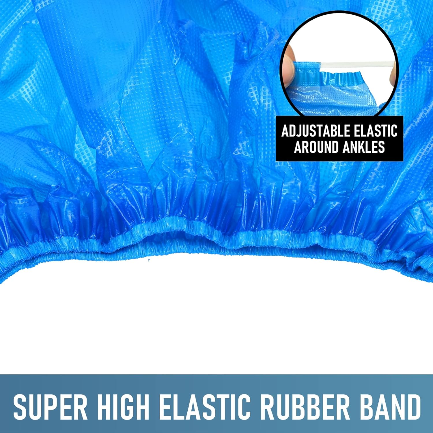 Buself Shoe Covers Disposable Non Slip for Indoors 100 Pack(50 Pairs) Recyclable Shoe Booties Waterproof Shoe & Boot Covers Durable Shoe Protectors Covers One Size Fits Most Blue image number 1