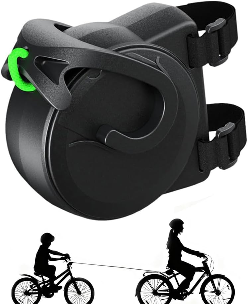 Bicycle Tow Rope,Etractable Bike Tow Strap with Hooks,Portable Cycling Trailer Tool,Outdoor Bike Trailer Cord Pull behind Attachment,For Mountain Bikes Road Bikes image number 3