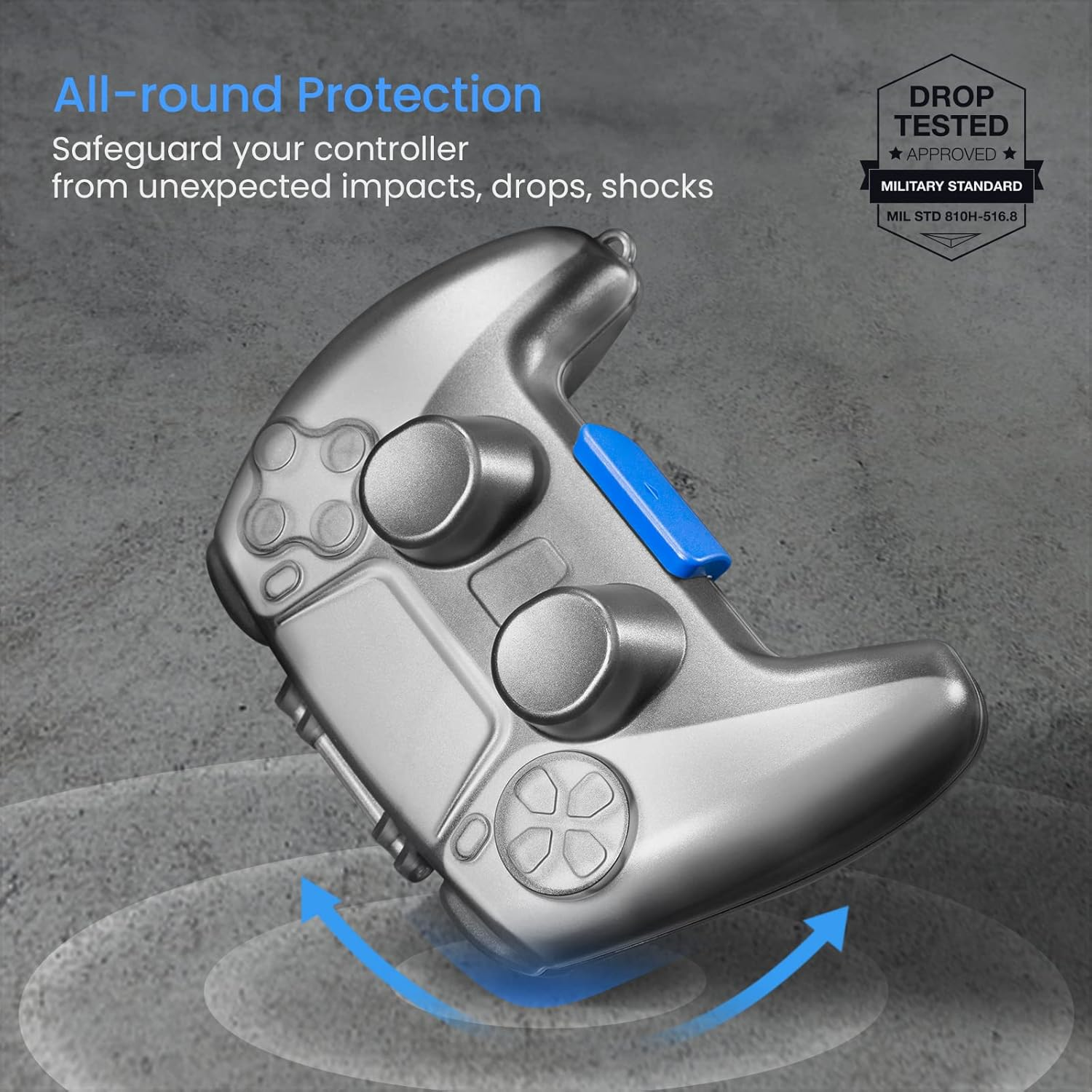 Tomtoc Protective Case for PS5 Controller, Hard Shell Joystick Protector for Playstation 5 Dualsense Wireless Controller, Shock-Proof, Dust-Resistant Lightweight PS5 Accessories Protective Cover image number 4