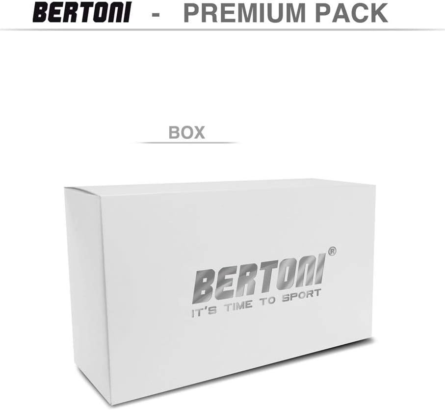 Bertoni Vintage Aviator Motorcycle Goggles Matt Black Anticrash Photochromic Lenses - F195PH Pilot over Helmets Goggles image number 2