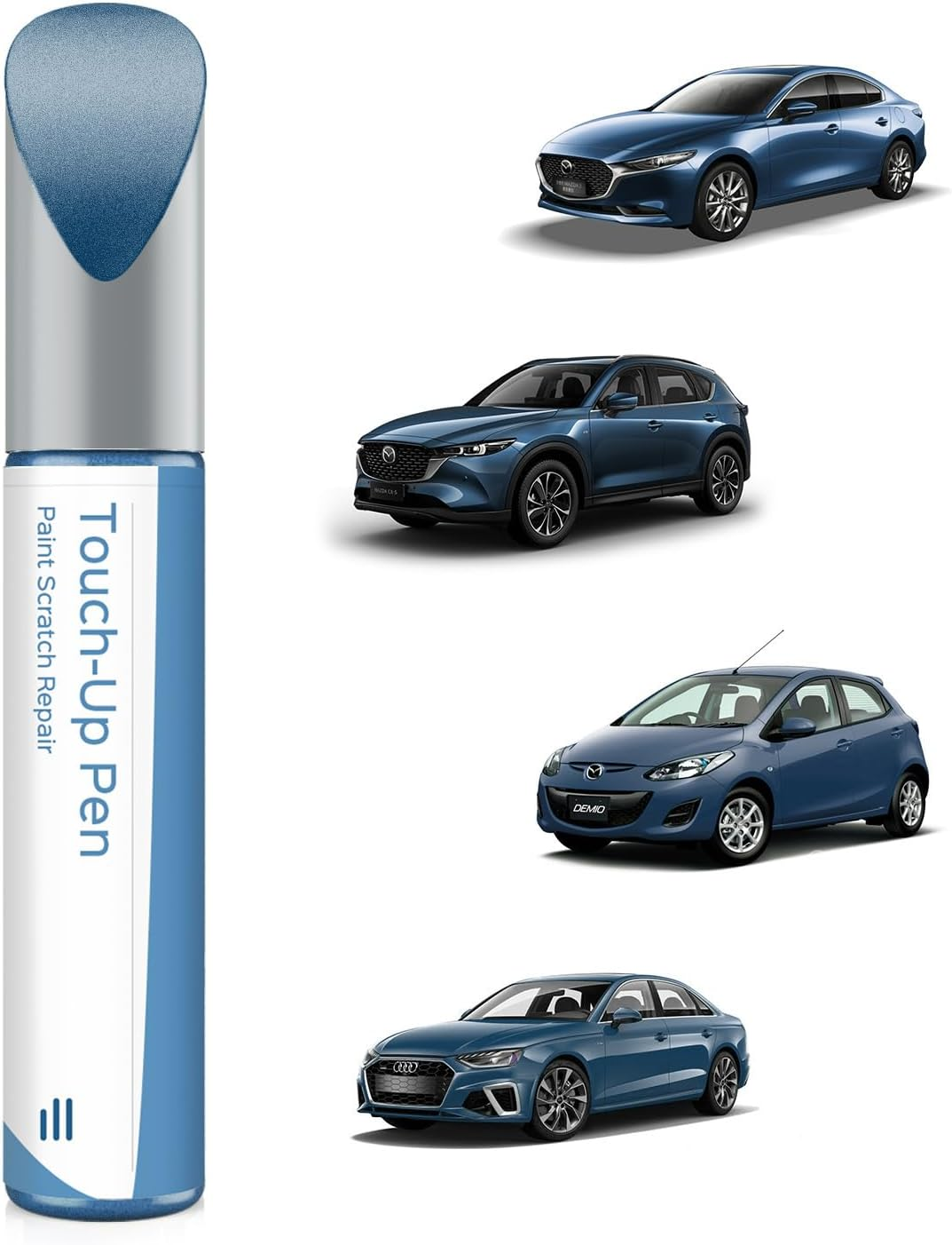 46V Soul Red Crystal Metallic Tricoat Touch up Paint Compatible with Mazda Exact Match Chips and Nicks Touch Up