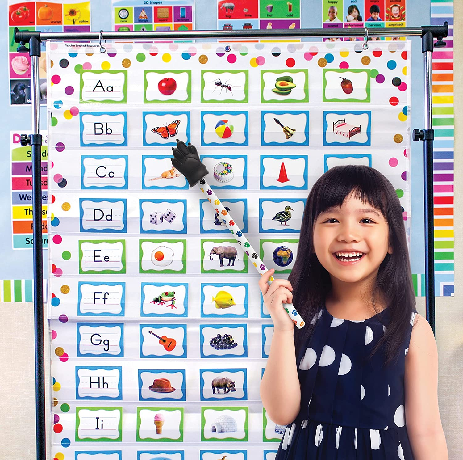 Teacher Created Resources Colorful Paw Prints Paw Pointer (20680) image number 2