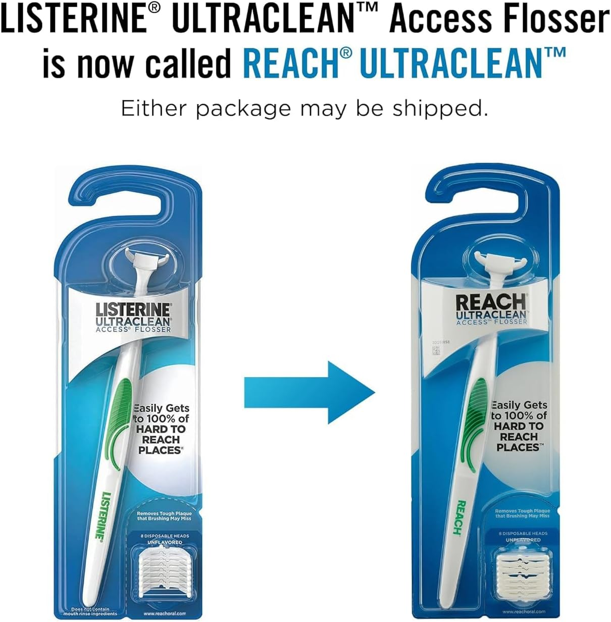 REACH Ultraclean Access Snap-On Flosser & Flosser Refill Head 28 Ea, Pack for Proper Oral Care, Mint Flavor 1 Ea image number 5