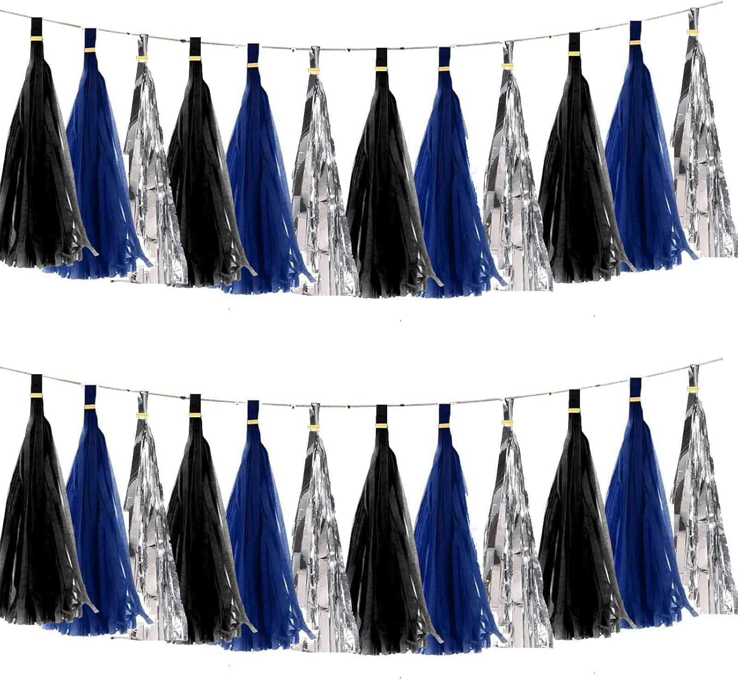 We Moment Hot Pink Light Pink Tissue Paper Tassels Party Tassel Garland Banner for Party Decorations, DIY Kits,15Pcs