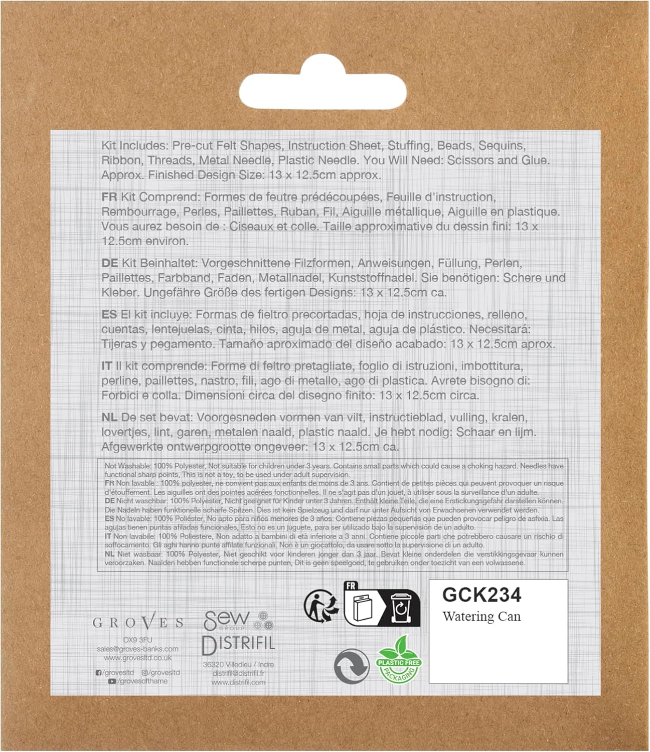 Trimits Felt Decoration Kit, Watering Can image number 5