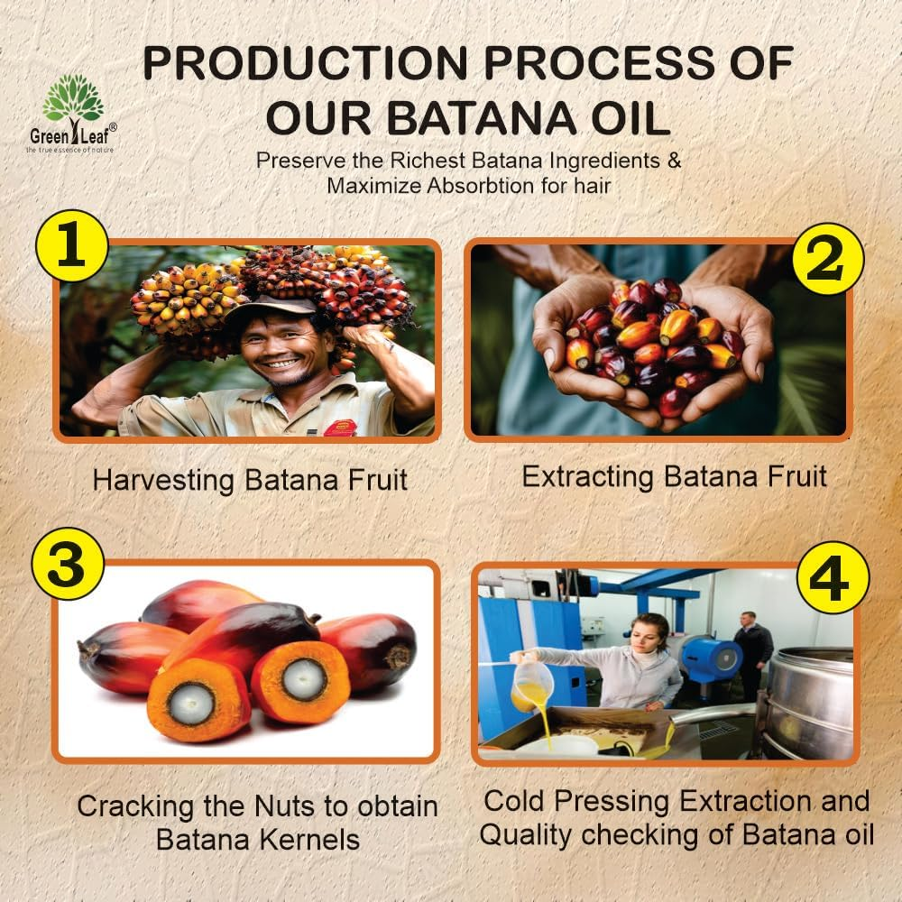 Organic Batana Oil for Hair | 100% Pure & Natural Batana Oil Skin Moisturizer Eyebrows | Premium Quality | Cold-Pressed, Unrefined Batana Oil from Honduras | Ideal for Men & Women | 125 ML image number 3