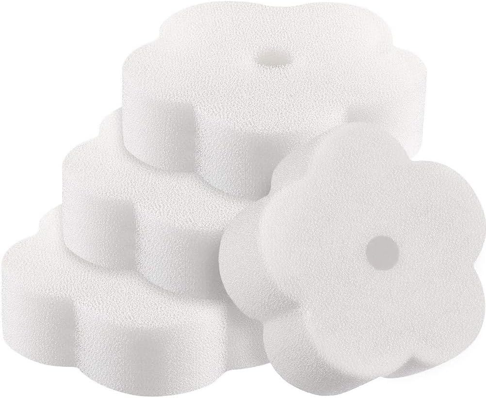 DOITOOL 24Pcs Filter Sponge Swimming Pool Maintenance Kit Filting Sponge Oil Absorbing Sponge for Pool Bathtub Accessories Hot Tub Sponge to Soak up Oils Flower Sponge Descaler Float White image number 5