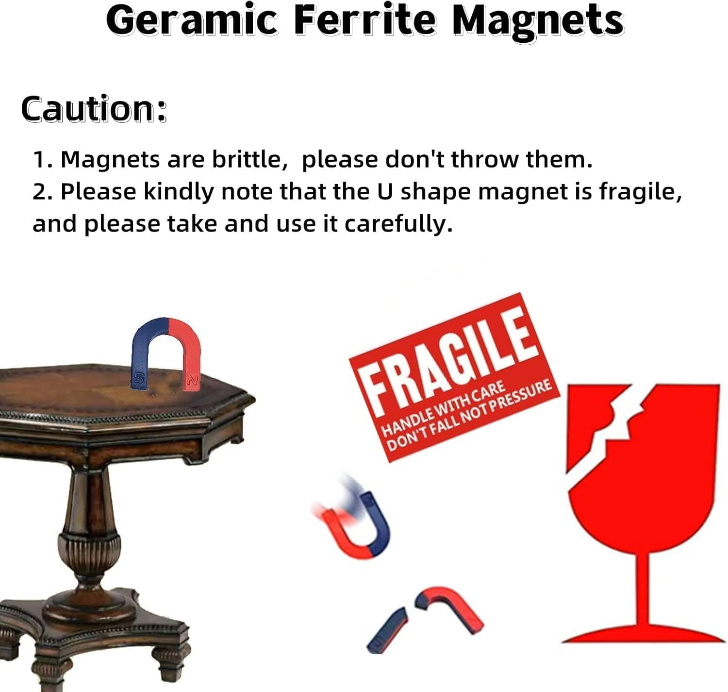 AOMAG Labs Junior Science Magnet Set for Education Science Experiment Tools Icluding Bar/Ring/Horseshoe/Compass Magnets image number 1