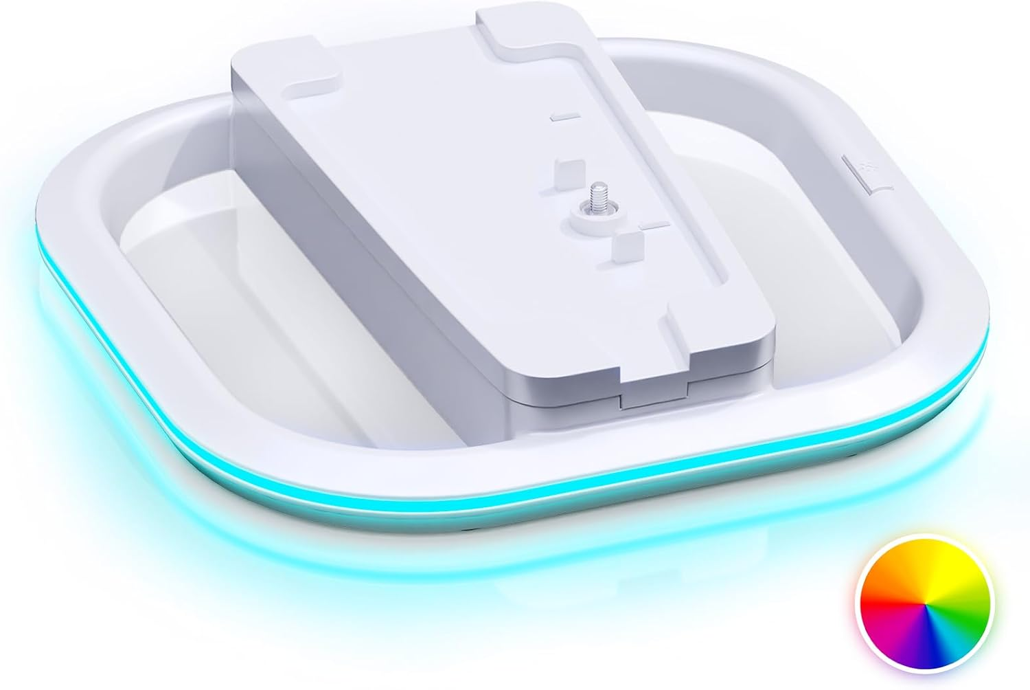 HONCAM Vertical Stand for PS5/PS5 Slim/Ps5 Pro Consoles, Playstation 5 Vertical Stand with 7 RGB Lights for PS5 Digital/Ps5 Disc, PS5 Slim Digital/Ps5 Slim Disc with Screw, Black