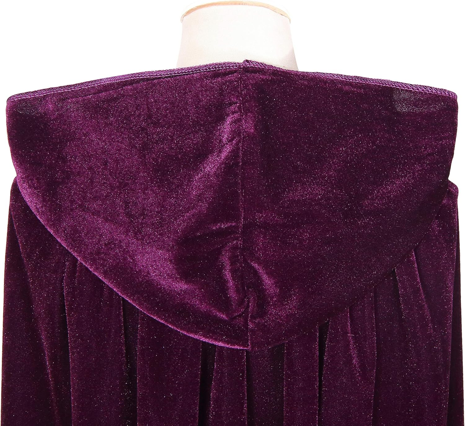 BIGXIAN Kids Hooded Velvet Cloak Halloween Christmas Fancy Cape for Kids