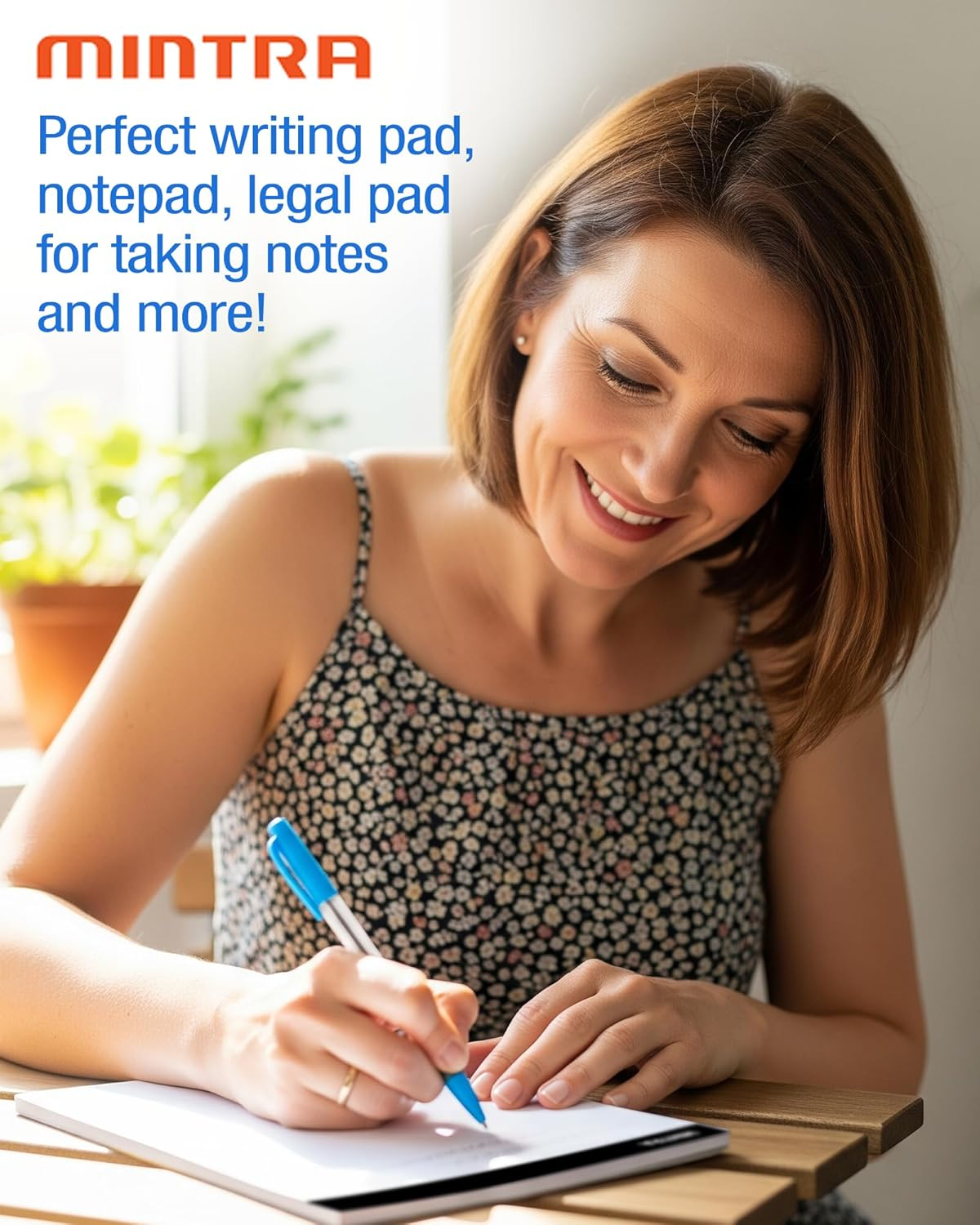 Mintra Office Legal Pads - ((Basic White 6Pk, 8.5In X 11In, Narrow Ruled)) - 50 Sheets per Notepad, Micro Perforated Writing Pad, Notebook Paper for School, College, Office, Business image number 4